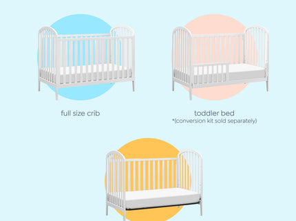 M23901W,DaVinci,Beau 3-in-1 Convertible Crib in White