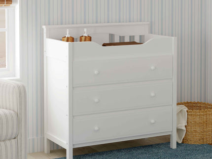 M5925W,DaVinci,Jayden 3-Drawer Changer Dresser In White Finish