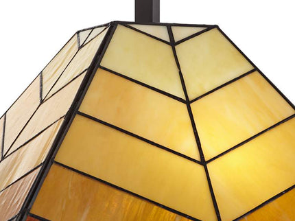 Pacific Coast 30 1/2" Tiffany-Style Amber Glass Pull Chain Table Lamp