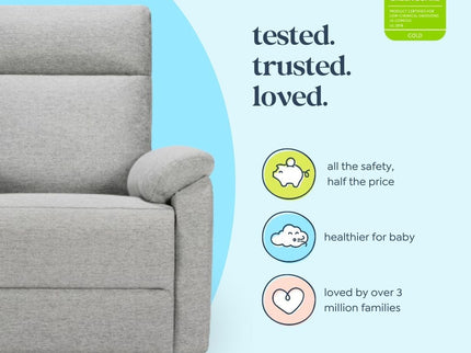 M24387FTG,DaVinci,Suzy Swivel Recliner in Frost Grey