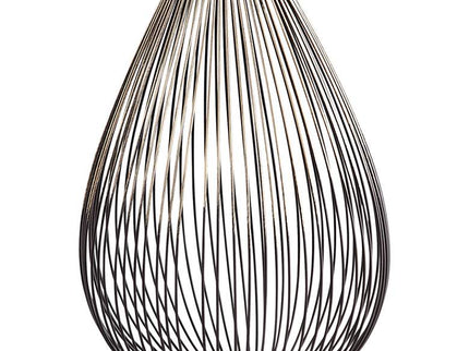 Pagoda Graphite Iron 10 1/2" High Modern Wire Vase