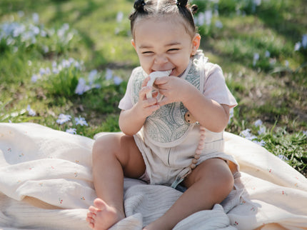 Mushie Silicone Pacifier Clip | Eva