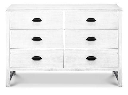 M13516CGW,DaVinci,Fairway 6-Drawer Double Dresser in Cottage White