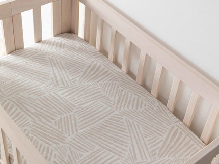 T29236,Babyletto,Oat Stripe Muslin Mini Crib Sheet in GOTS Certified Organic Cotton