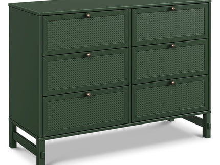 M24926FRGR,DaVinci,Margot 6-Drawer Dresser in Forest Green