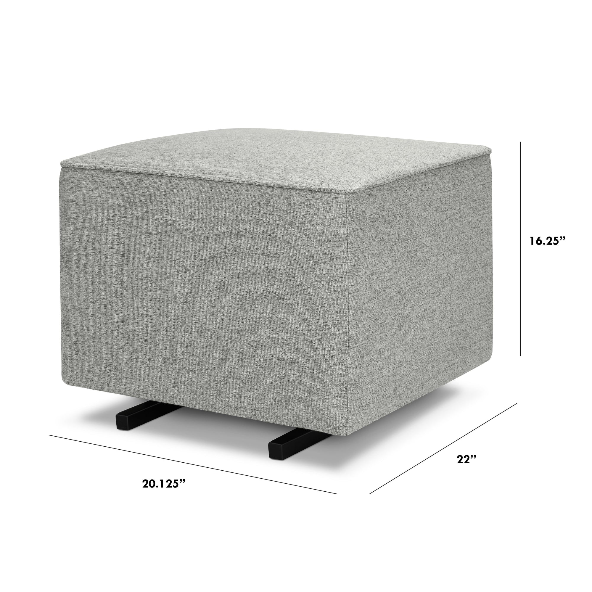 M13985FTG,DaVinci,Davinci Universal Gliding Ottoman in Frost Grey