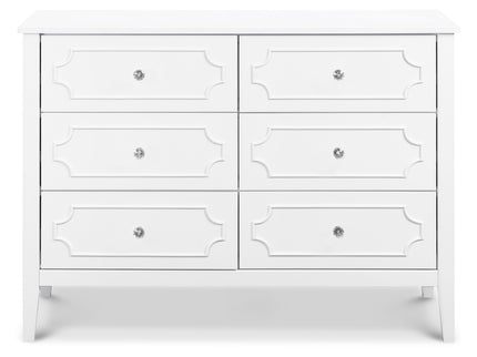 M11426W,DaVinci,Chloe Regency 6-Drawer Dresser in White