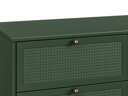M24926FRGR,DaVinci,Margot 6-Drawer Dresser in Forest Green