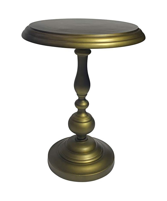 Pearson 18 1/2" Wide Antique Brass Round Accent Table