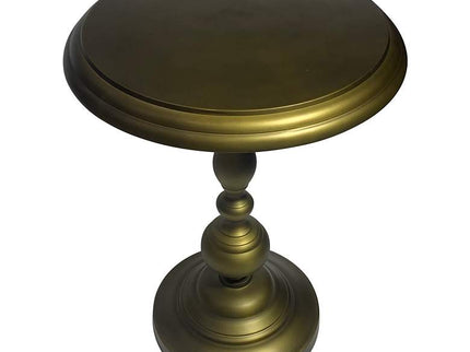 Pearson 18 1/2" Wide Antique Brass Round Accent Table