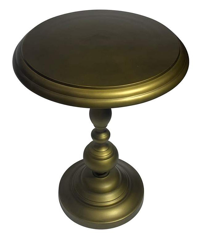 Pearson 18 1/2" Wide Antique Brass Round Accent Table