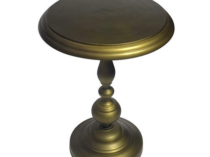 Pearson 18 1/2" Wide Antique Brass Round Accent Table