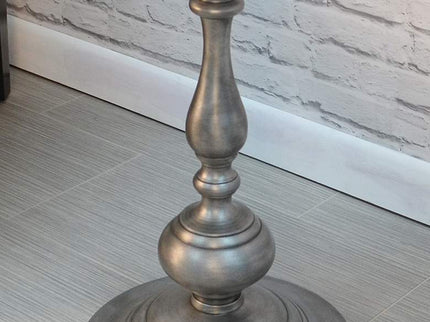Pearson 18 1/2" Wide Antique Nickle Round Accent Table