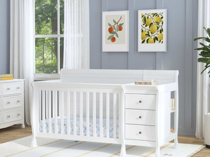 M5582W,DaVinci,Kalani 4-in-1 Convertible Crib & Changer in White