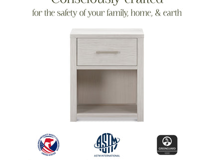 B26460WDF,Monogram by Namesake,Hemsted Nightstand  Assembled in White Driftwood