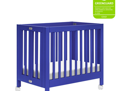 M6698CBT,Babyletto,Origami Mini Crib in Cobalt
