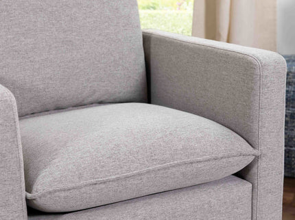 M20987PGEW,Babyletto,Cali Pillowback Swivel Glider in Performance Grey Eco-Weave