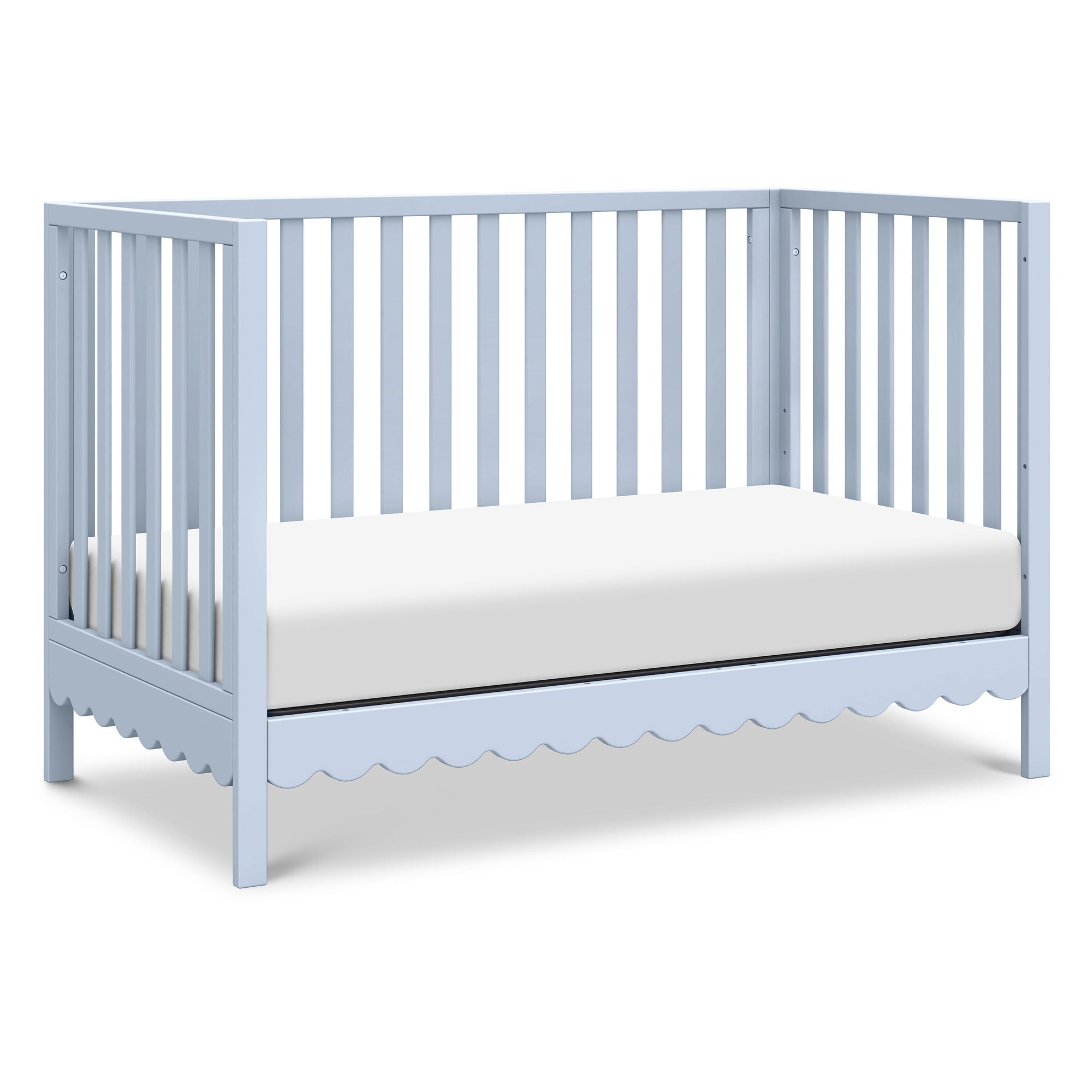M27801PB,DaVinci,Sammy Scallop 4-in-1 Convertible Crib in Powder Blue