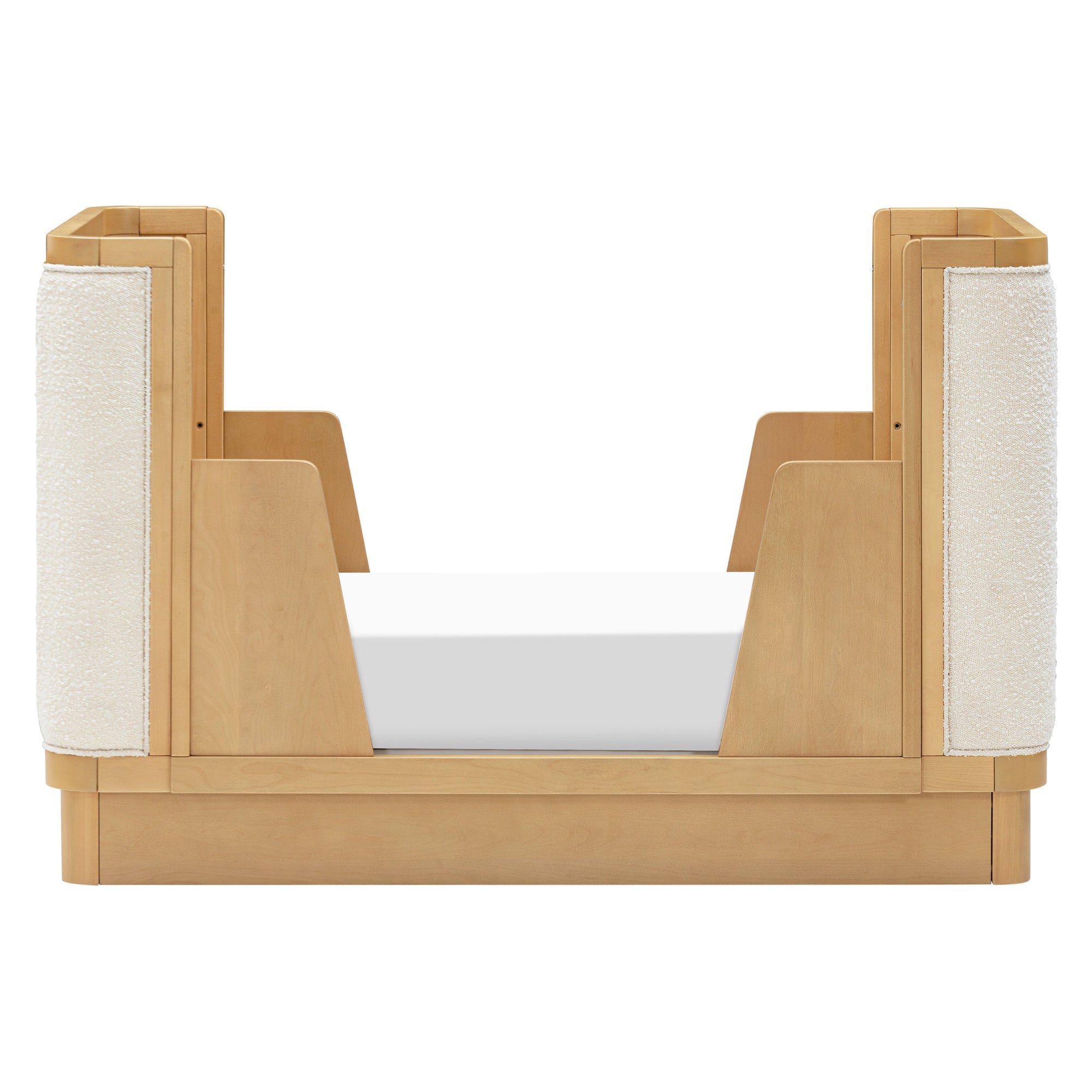 M26201HYWB,Babyletto,Bondi Boucle 4-in-1 Convertible Crib w/ Toddler Bed Kit in Honey with Ivory Boucle