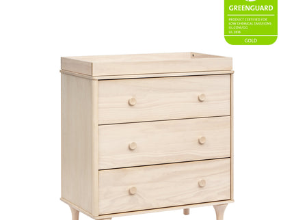 M9023NX,Babyletto,Lolly 3-Drawer Changer Dresser w/Removable Changing Tray in Washed Natural