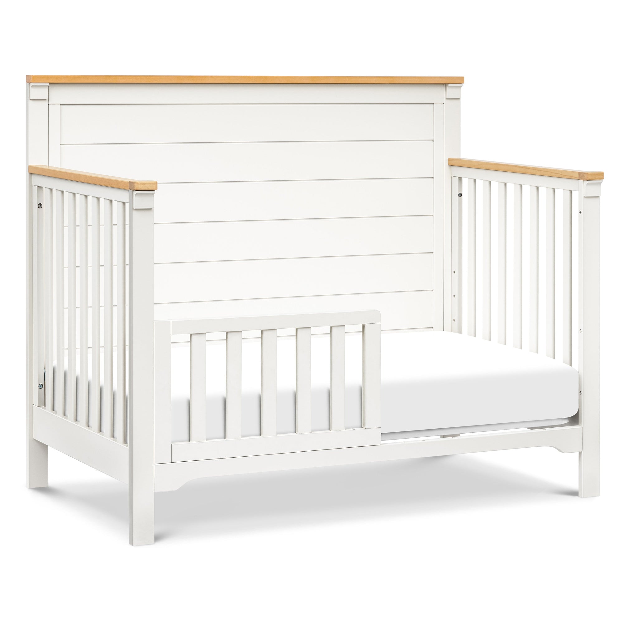 M27201RWHY,DaVinci,Shea 4-in-1 Convertible Crib in Warm White and Honey