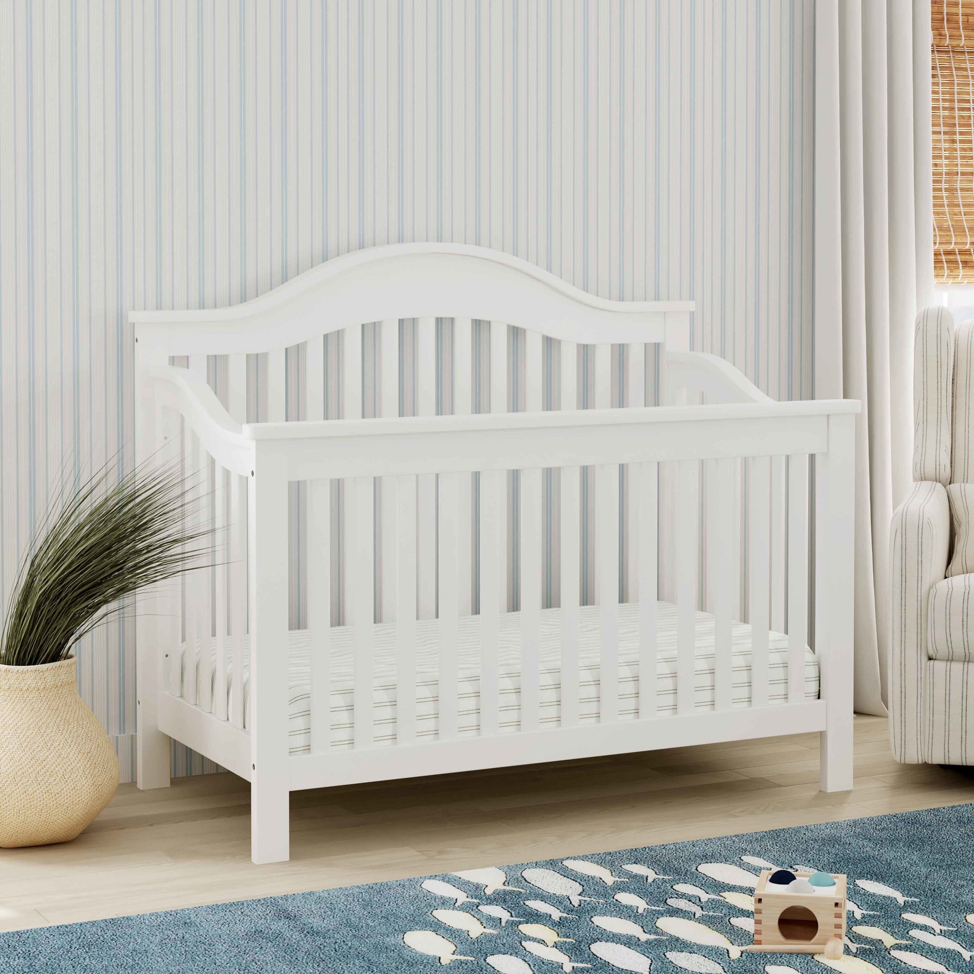 M5981W,DaVinci,Jayden 4-in-1 Convertible Crib in White Finish