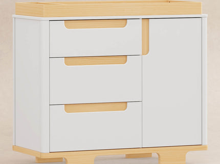 M23423WN,Babyletto,Yuzu 3-Drawer Changer Dresser in White/Natural