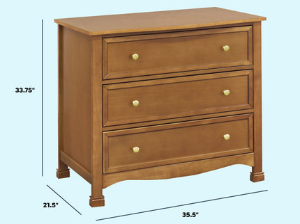 M5523CT,DaVinci,Kalani 3-Drawer Dresser in Chestnut Finish