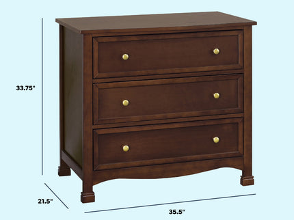 M5523Q,DaVinci,Kalani 3-Drawer Dresser in Espresso Finish