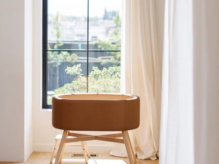 M26834GCLB,Babyletto,babyletto x GATHRE Capsule Bassinet in Camel