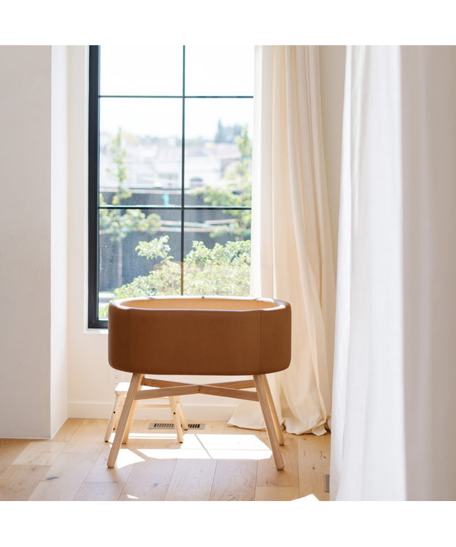 M26834GCLB,Babyletto,babyletto x GATHRE Capsule Bassinet in Camel