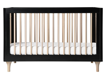 M9001BNX,Babyletto,Lolly 3-in-1 Convertible Crib w/Toddler Bed Conversion in Black/WashedNatural