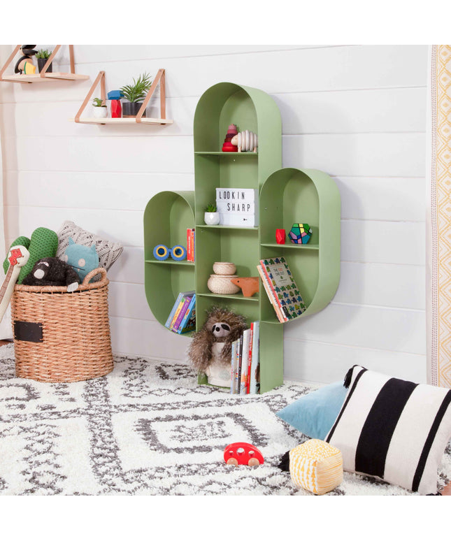 M20011SGR,Babyletto Kids,Cactus Bookcase in Sage Green