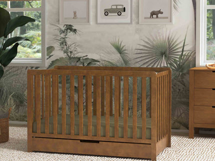 F11951L,Carter's,Colby 4-in-1 Convertible Crib w/ Trundle Drawer in Walnut