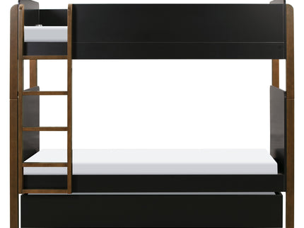 M18494BNL,Babyletto Kids,TipToe Bunk Bed in Black and Natural Walnut