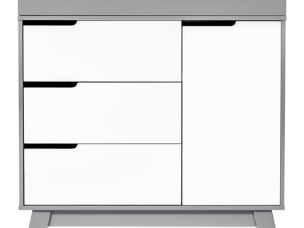 M4223GW,Babyletto,Hudson 3-Drawer Changer Dresser w/Removable Changing Tray in Grey/White