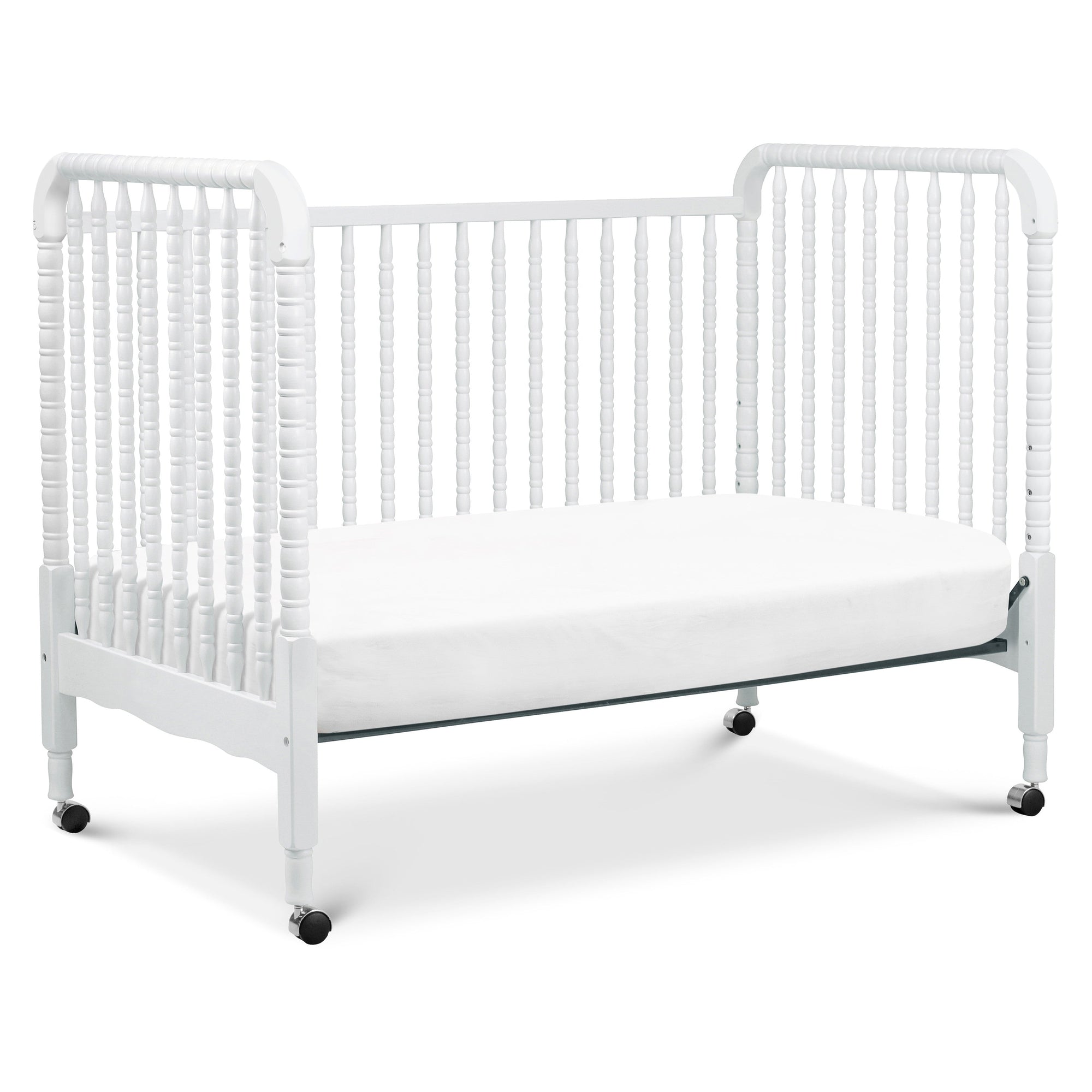 M7391W,DaVinci,Jenny Lind Stationary Crib In White Finish