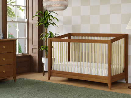 M10301CTN,Babyletto,Sprout 4-in-1 Convertible Crib w/Toddler Bed Conversion Kit in Chestnut&Natural