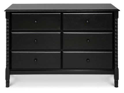 M7326E,DaVinci,Jenny Lind Spindle 6-Drawer Dresser in Ebony