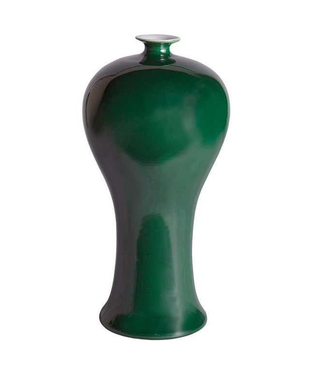 Port 68 Flavia Shiny Emerald 12 1/2" High Plum Vase