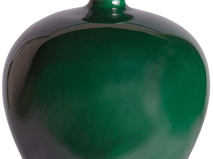 Port 68 Flavia Shiny Emerald 12 1/2" High Plum Vase