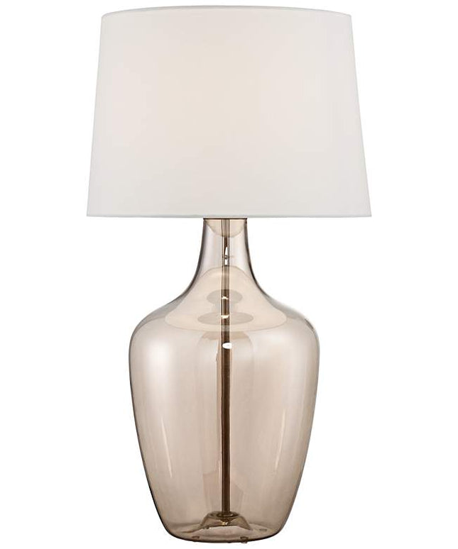 Possini Euro Ania 31" Modern Clear Champagne Glass Jar Table Lamp
