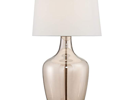 Possini Euro Ania 31" Modern Clear Champagne Glass Jar Table Lamp