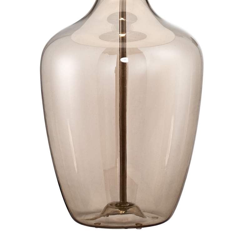Possini Euro Ania 31" Modern Clear Champagne Glass Jar Table Lamp