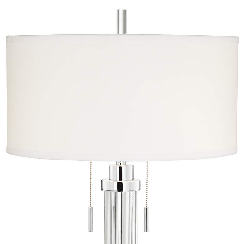 Possini Euro Cadence 30" Modern Glass Column Table Lamp