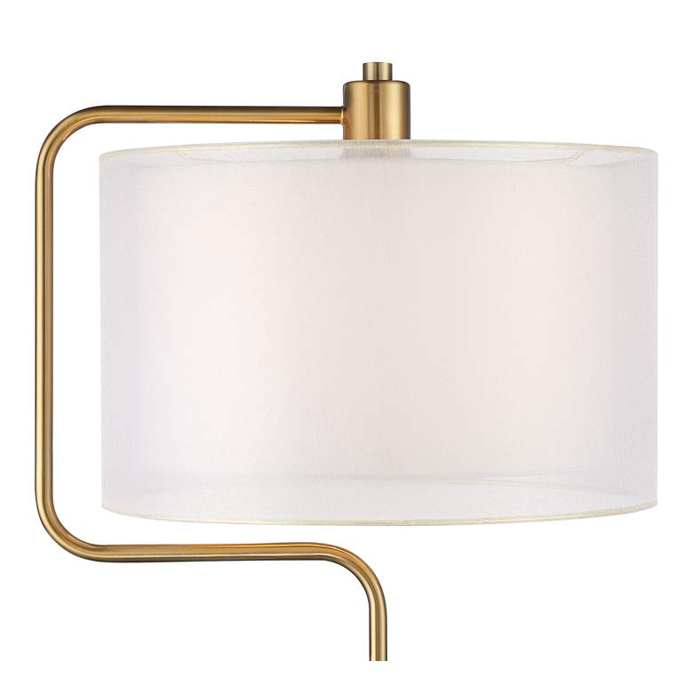 Possini Euro Carlyle USB Port and Outlet Modern Desk Lamps Set of 2