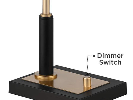 Possini Euro Cartwright 32" Antique Brass and Black USB Desk Lamp