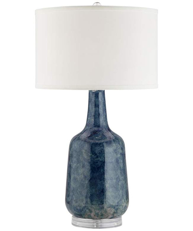 Possini Euro Collin 26 3/4" Blue Modern Coastal Ceramic Table Lamp