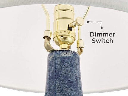 Possini Euro Collin 26 3/4" Blue Modern Coastal Ceramic Table Lamp