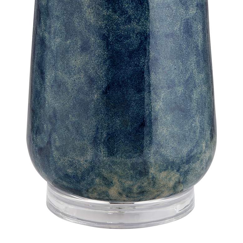 Possini Euro Collin 26 3/4" Blue Modern Coastal Ceramic Table Lamp